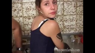 Italian amateur video of this young hairy pussy girl