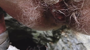 Hairy Pussy Outdoors: Cumming Deep in the Wild!