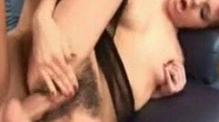 Natural Bush Amateur Gets Creamy Facial After Solo Masturbation